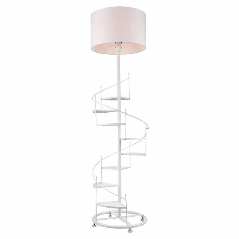Торшер Spiral Staircase Floor Lamp White Белый Торшер Spiral Staircase Floor Lamp White Белый в Липецке | Loft Concept
