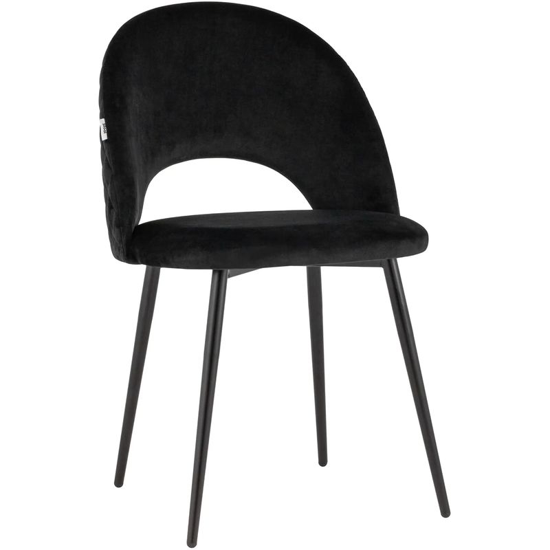 Стул CLIFF Chair Черный Велюр Черный Стул CLIFF Chair Черный Велюр Черный в Липецке | Loft Concept