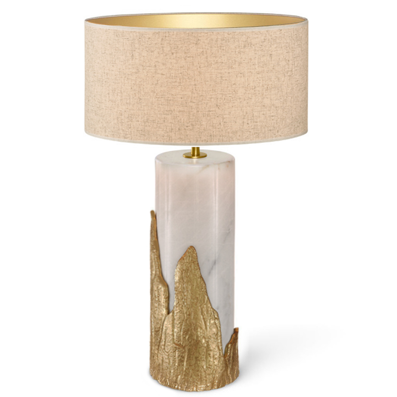 Настольная лампа Amber TABLE LAMP Ginger and Jagger Золотой Белый Настольная лампа Amber TABLE LAMP Ginger and Jagger Золотой Белый в Липецке | Loft Concept