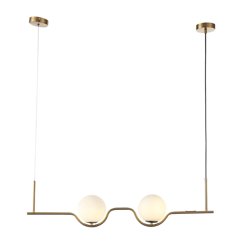 Люстра B.LUX C Ball Linear Латунь Белое матовое стекло Люстра B.LUX C Ball Linear Латунь Белое матовое стекло в Липецке | Loft Concept