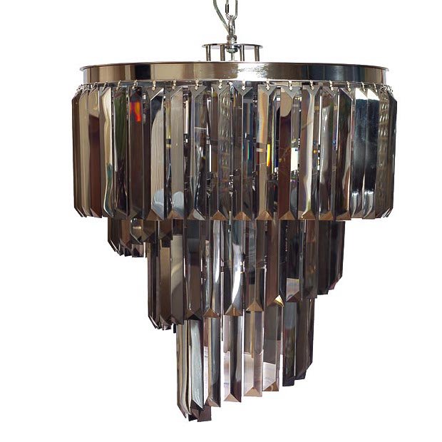 Люстра Odeon Chandelier Helix Smoke 50 Хром Дымчатый (Smoke) Люстра Odeon Chandelier Helix Smoke 50 Хром Дымчатый (Smoke) в Липецке | Loft Concept