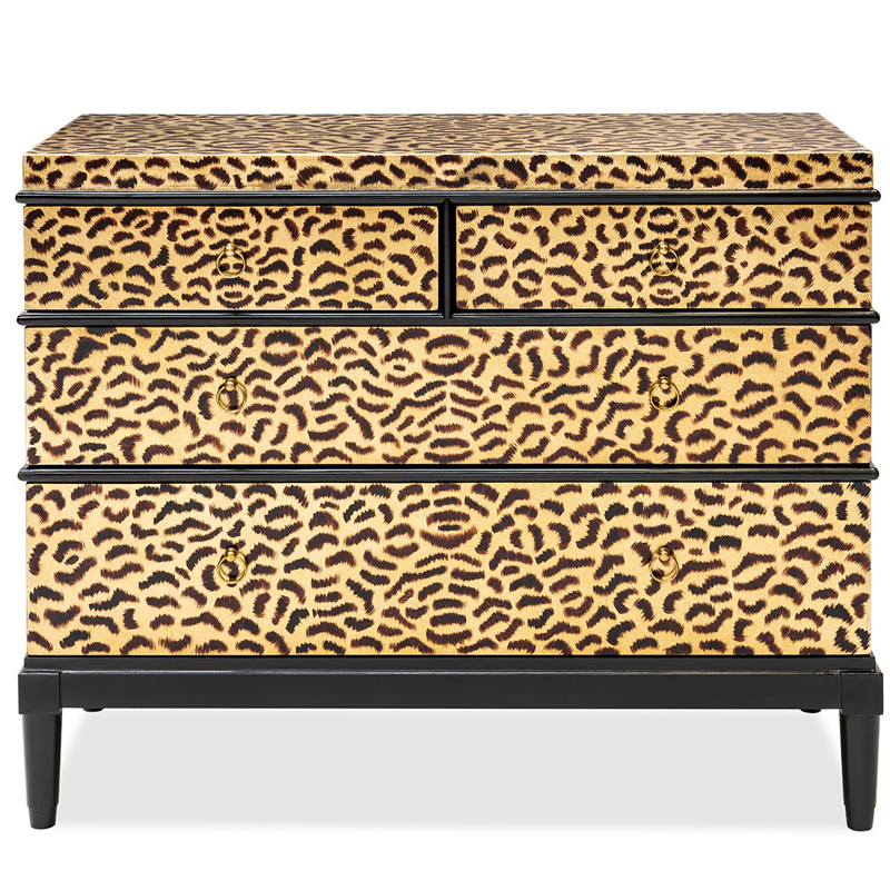 Комод DRESSER KRIZIA leopard Карамель Черный Комод DRESSER KRIZIA leopard Карамель Черный в Липецке | Loft Concept