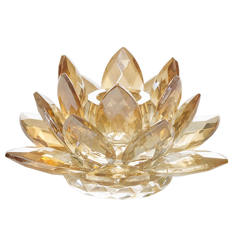 Подсвечник Crystal Lotus gold Подсвечник Crystal Lotus gold в Липецке | Loft Concept