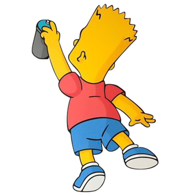 Арт-объект на стену Bart Simpson Мульти Желтый Синий Красный Арт-объект на стену Bart Simpson Мульти Желтый Синий Красный в Липецке | Loft Concept