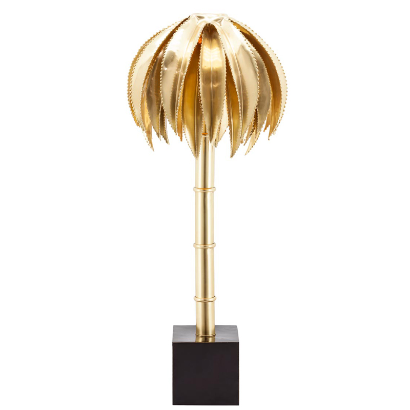 Настольная лампа TABLE LAMP PALMERY GOLD Латунь Настольная лампа TABLE LAMP PALMERY GOLD Латунь в Липецке | Loft Concept