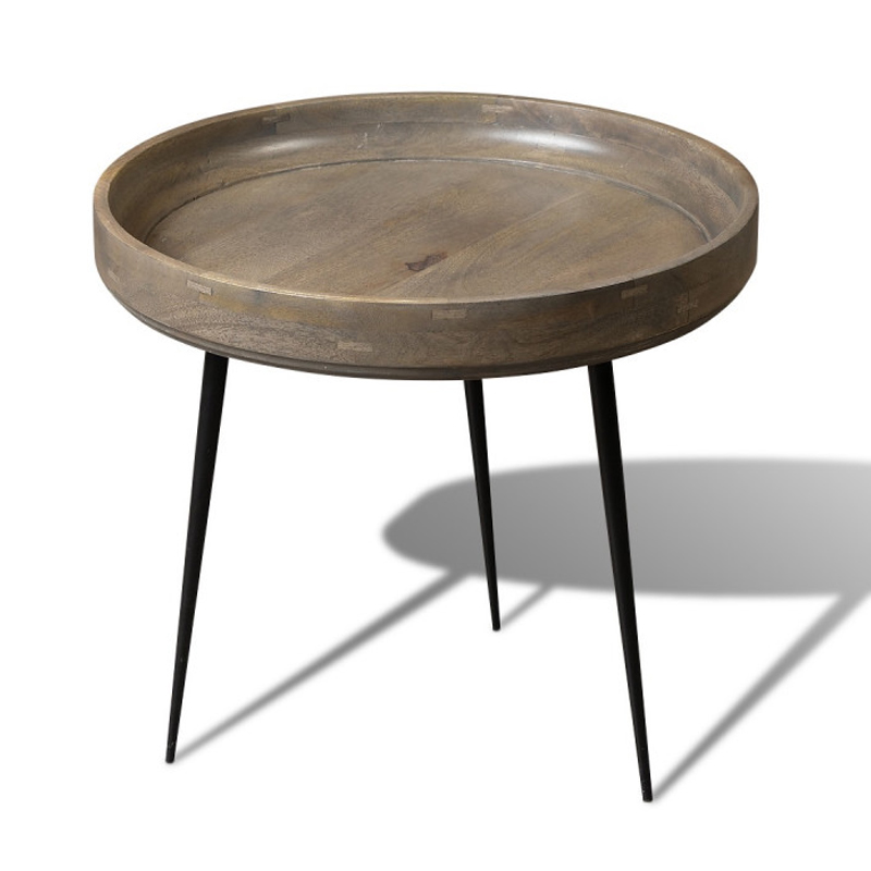 Кофейный стол Davidson Coffee Table platinum 47 Серый Черный Кофейный стол Davidson Coffee Table platinum 47 Серый Черный в Липецке | Loft Concept