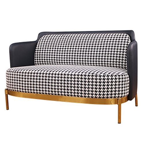 Диван Pied de poule Gray Sofa Черно-белый Латунь Диван Pied de poule Gray Sofa Черно-белый Латунь в Липецке | Loft Concept