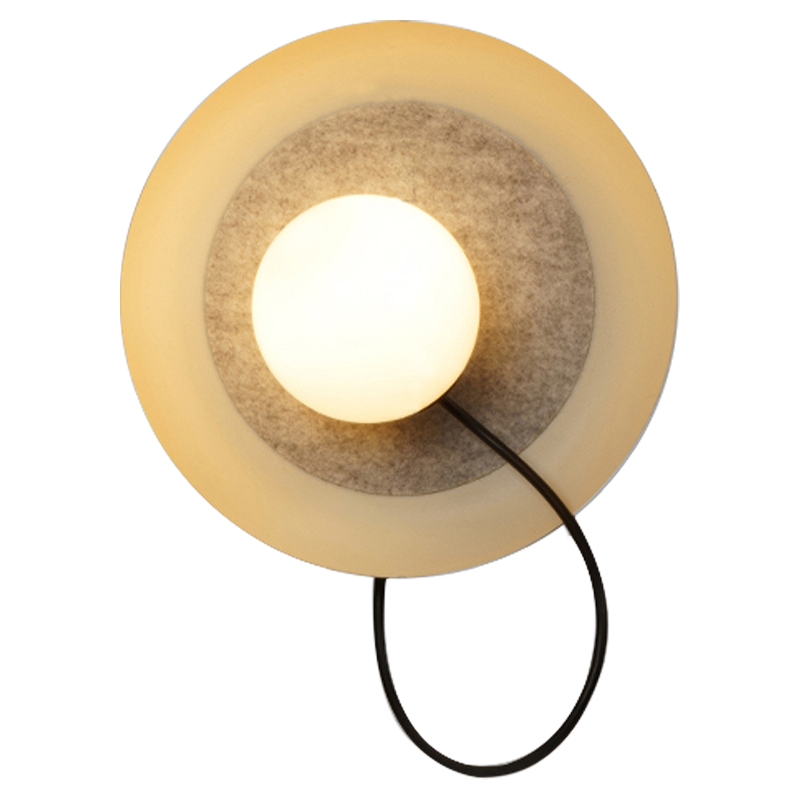 Настенный светильник с магнитными плафоном MARGOTT WALL LAMP Белый Оранжевый Черный Настенный светильник с магнитными плафоном MARGOTT WALL LAMP Белый Оранжевый Черный в Липецке | Loft Concept