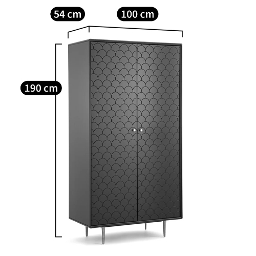Шкаф двухдверный Scale Ornament Blue Wardrobe Шкаф двухдверный Scale Ornament Blue Wardrobe в Липецке