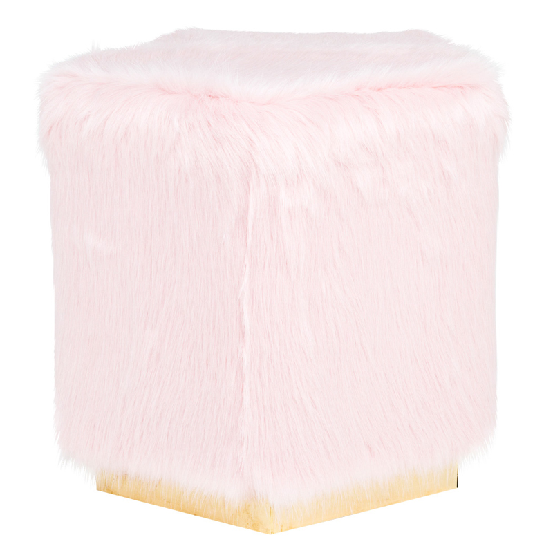 Пуф PUF Pink Fluffy Cloud Розовый Золотой в Липецке | Loft Concept 