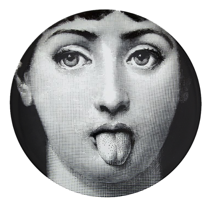 Декоративная тарелка Fornasetti 082 Черный Декоративная тарелка Fornasetti 082 Черный в Липецке | Loft Concept