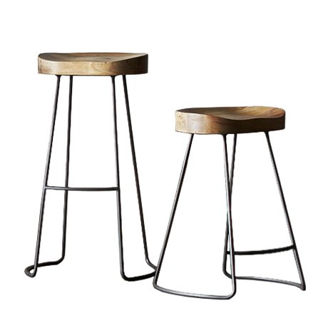 Барный стул The Tractor Bar&Dining Stool Древесина Черный Барный стул The Tractor Bar&Dining Stool Древесина Черный в Липецке | Loft Concept