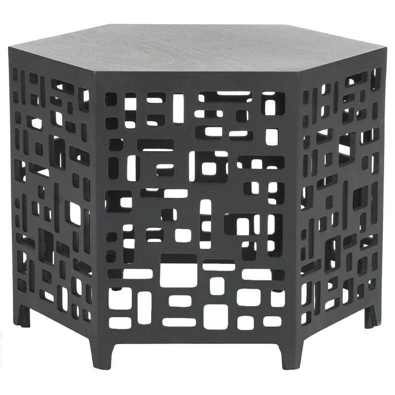 Приставной стол Theon Side Table Black Черный Приставной стол Theon Side Table Black Черный в Липецке | Loft Concept