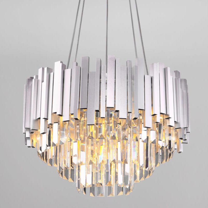 Люстра Lettice Crystal Chandelier Прозрачный (Transparent) Хром Люстра Lettice Crystal Chandelier Прозрачный (Transparent) Хром в Липецке | Loft Concept