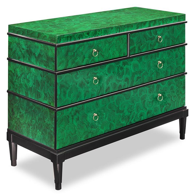 Комод DRESSER KRIZIA Малахит (зеленый) Черный Комод DRESSER KRIZIA Малахит (зеленый) Черный в Липецке | Loft Concept