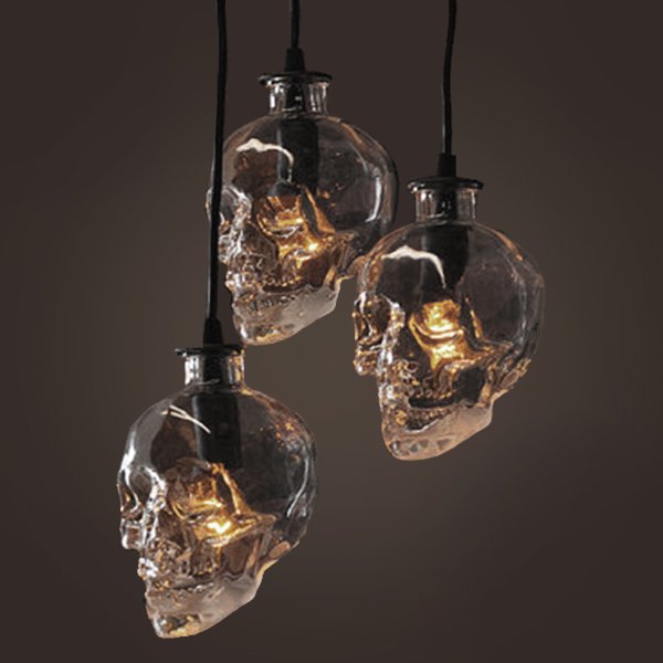 Люстра Череп Glass Skull Pendant Люстра Череп Glass Skull Pendant в Липецке | Loft Concept