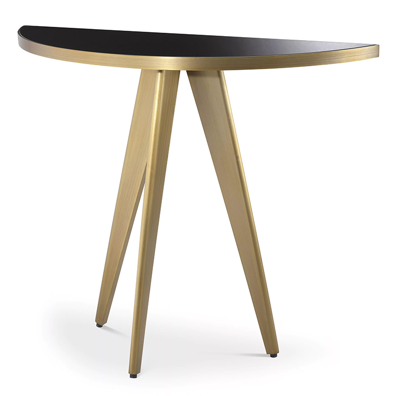 Консоль Eichholtz Console Table Aston Brass Латунь Черный Консоль Eichholtz Console Table Aston Brass Латунь Черный в Липецке | Loft Concept