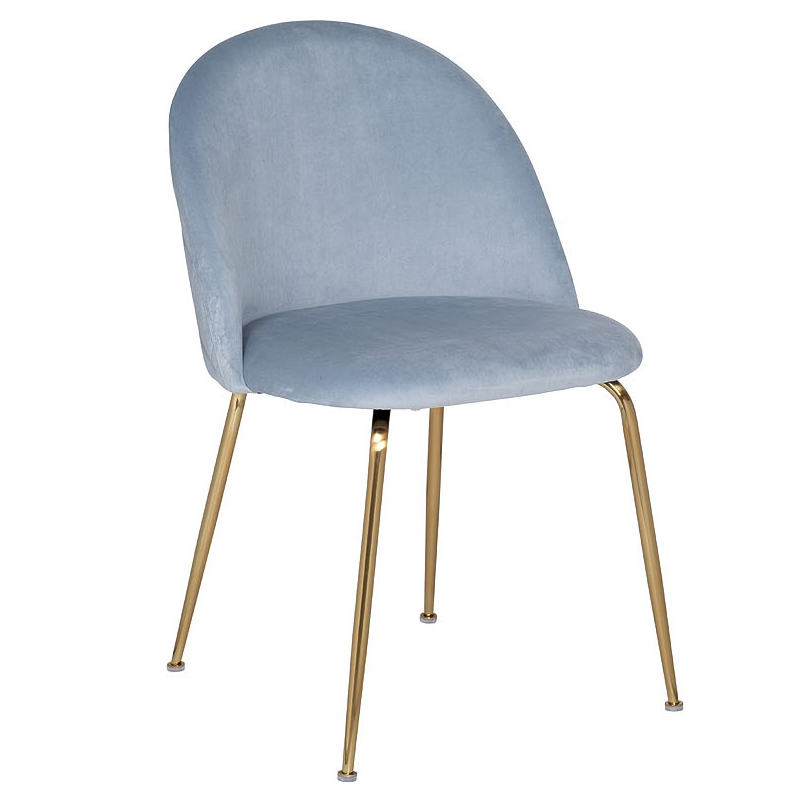 Стул Isidro Stool Серо-голубой Глянцевое золото Стул Isidro Stool Серо-голубой Глянцевое золото в Липецке | Loft Concept