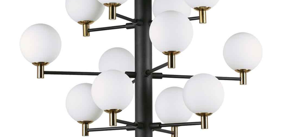 Люстра Italian Globe Abstraction Light White and Black 12 Люстра Italian Globe Abstraction Light White and Black 12 - Loft-Concept в Липецке