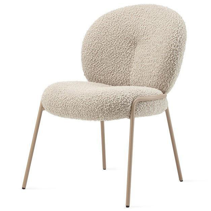 Стул Lyons Boucle Chair Бежевый Золотой Стул Lyons Boucle Chair Бежевый Золотой в Липецке | Loft Concept