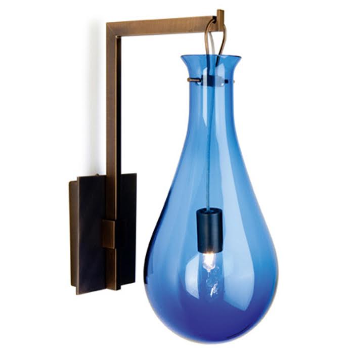 Бра Patrick Naggar Bubble Sconce blue Синий Черный Бра Patrick Naggar Bubble Sconce blue Синий Черный в Липецке | Loft Concept