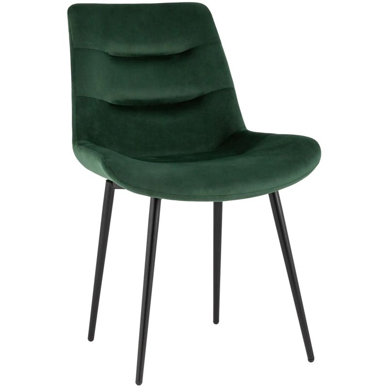 Стул Austin Chair Зеленый Велюр Зеленый Черный Стул Austin Chair Зеленый Велюр Зеленый Черный в Липецке | Loft Concept