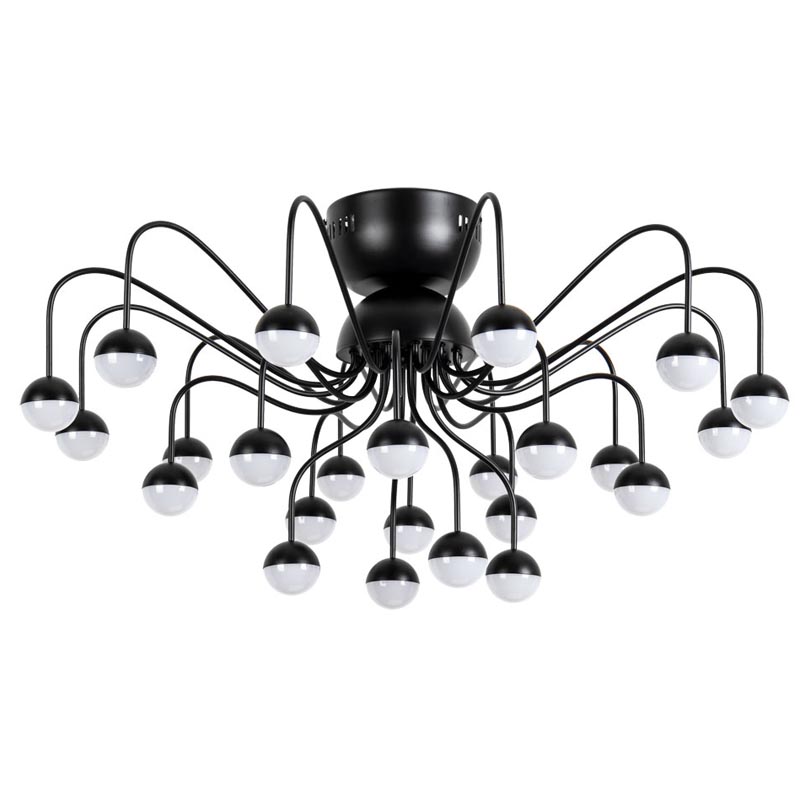 Потолочная люстра Vilelme Chandelier black Черный Потолочная люстра Vilelme Chandelier black Черный в Липецке | Loft Concept