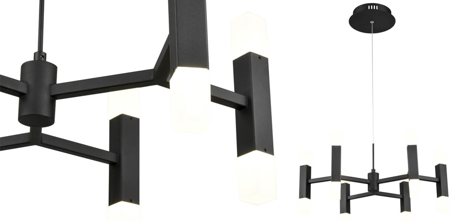 Люстра Rigor & Conciseness Lighting Angular Plafond Black Люстра Rigor & Conciseness Lighting Angular Plafond Black - Loft-Concept в Липецке