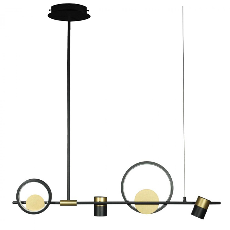 Люстра Chariklo Duo Chandelier Черный Латунь Люстра Chariklo Duo Chandelier Черный Латунь в Липецке | Loft Concept