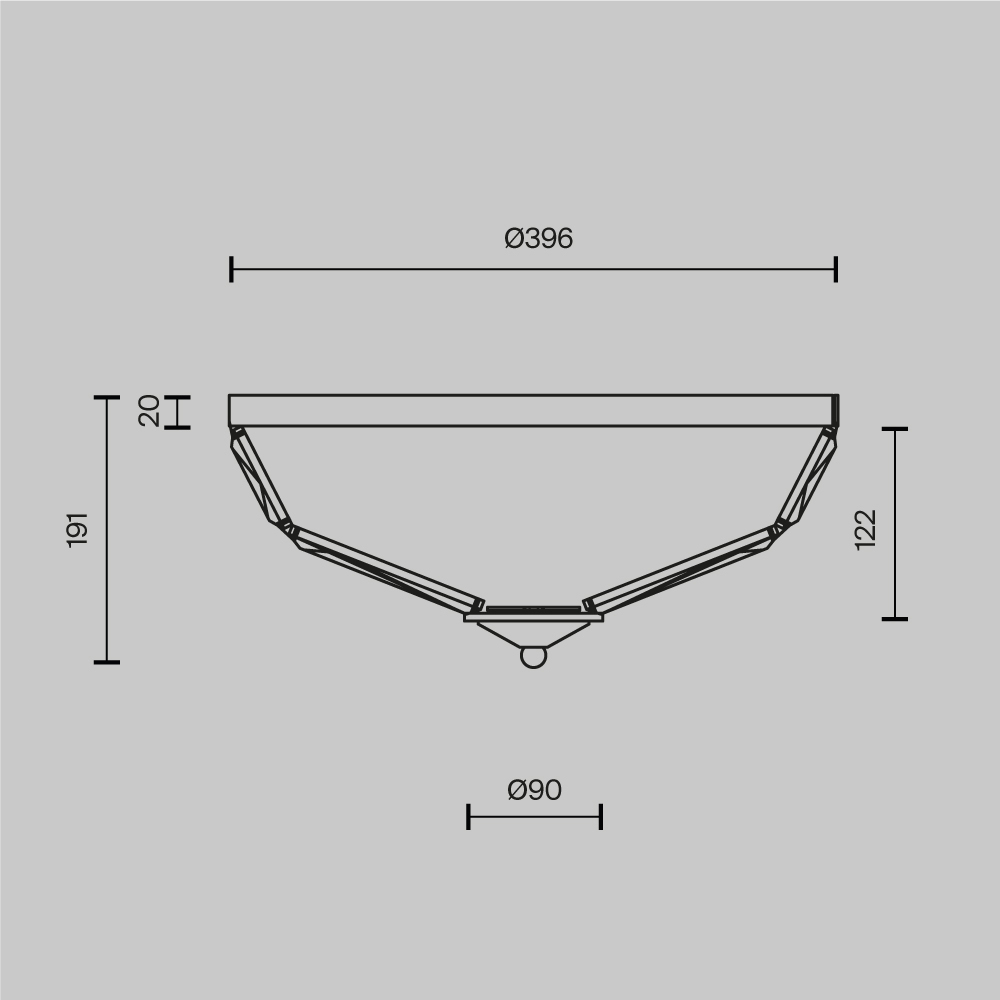 Потолочный светильник Facet E14х4 в Липецке