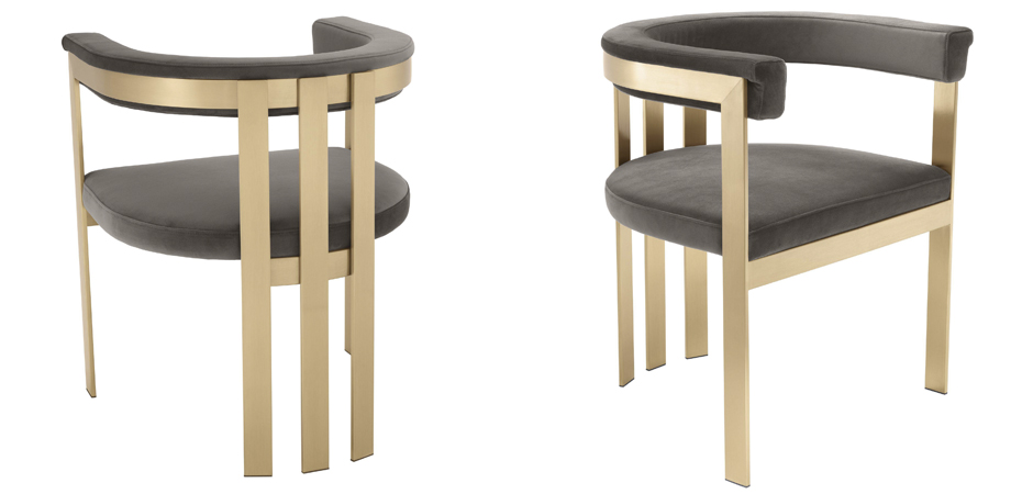 Стул Eichholtz Dining Chair Clubhouse grey Стул Eichholtz Dining Chair Clubhouse grey - Loft-Concept в Липецке