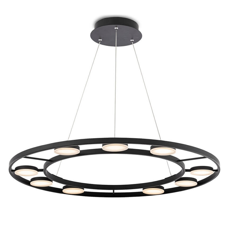 Люстра Maxine Light Chandelier Черный Белый Люстра Maxine Light Chandelier Черный Белый в Липецке | Loft Concept