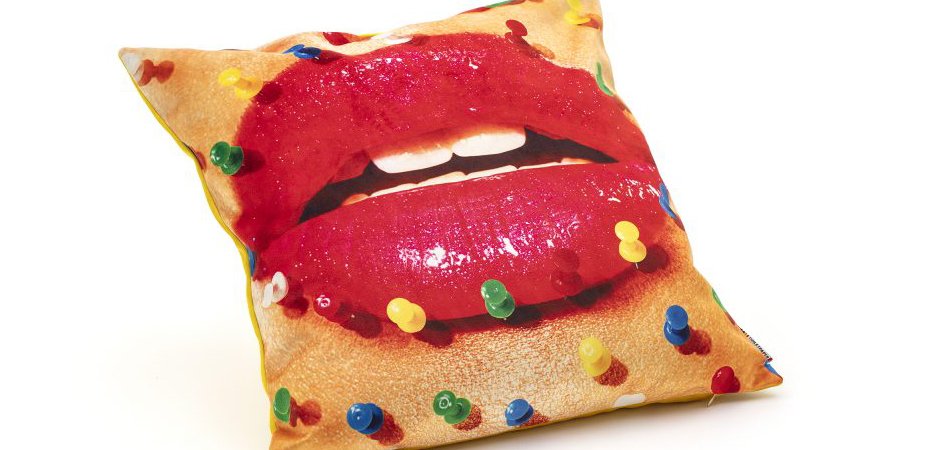 Подушка Seletti Cushion Mouth with pins Design: Toiletpaper Подушка Seletti Cushion Mouth with pins Design: Toiletpaper - Loft-Concept в Липецке