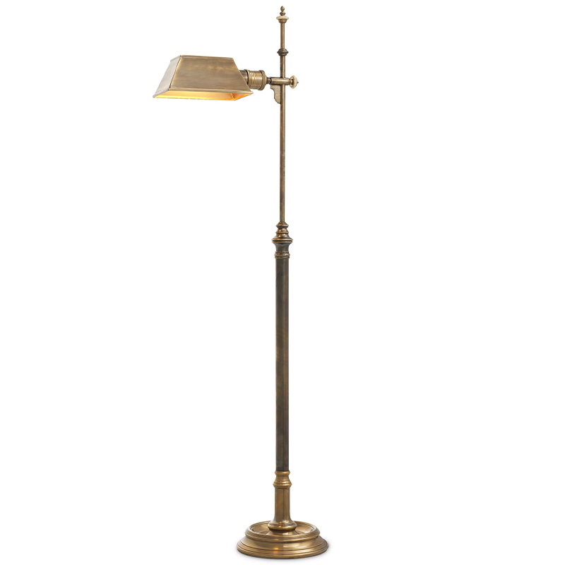 Торшер Eichholtz Floor Lamp Charlene Латунь Винтажная латунь Торшер Eichholtz Floor Lamp Charlene Латунь Винтажная латунь в Липецке | Loft Concept