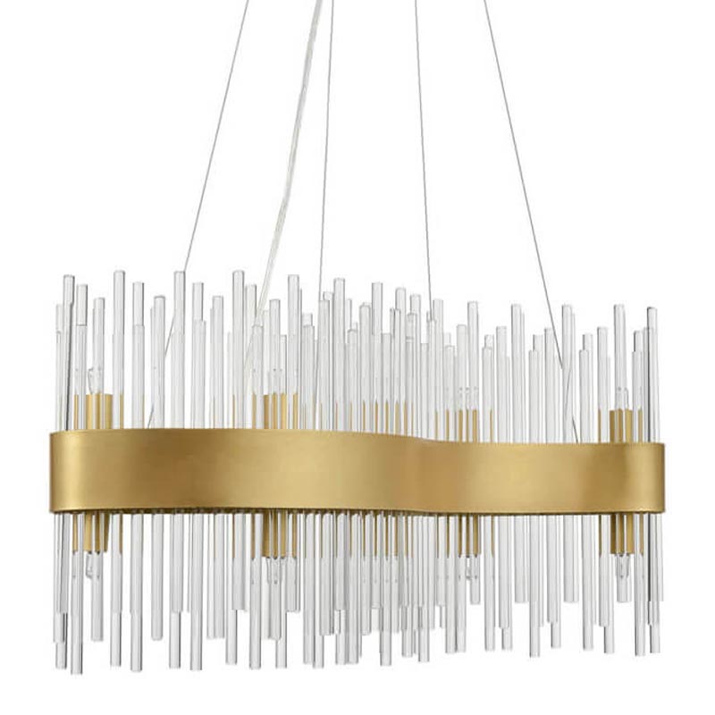 Люстра Nembus Chandelier 60 gold Прозрачный (Transparent) Золотой Люстра Nembus Chandelier 60 gold Прозрачный (Transparent) Золотой в Липецке | Loft Concept
