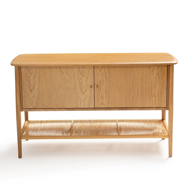 Комод с 2-мя дверцами и полкой из пеньковой веревки Espen Chest of drawers Светлый дуб Комод с 2-мя дверцами и полкой из пеньковой веревки Espen Chest of drawers Светлый дуб в Липецке | Loft Concept