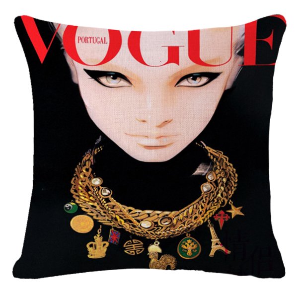 Декоративная подушка VOGUE I Мульти Черный Красный Декоративная подушка VOGUE I Мульти Черный Красный в Липецке | Loft Concept
