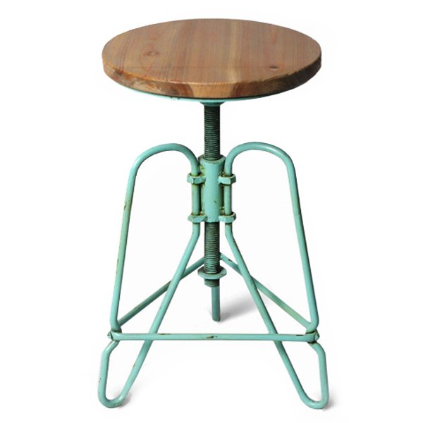 Винтажный Стул Loft Bar Stoo turquoise Коричневый Бирюзовый Винтажный Стул Loft Bar Stoo turquoise Коричневый Бирюзовый в Липецке | Loft Concept