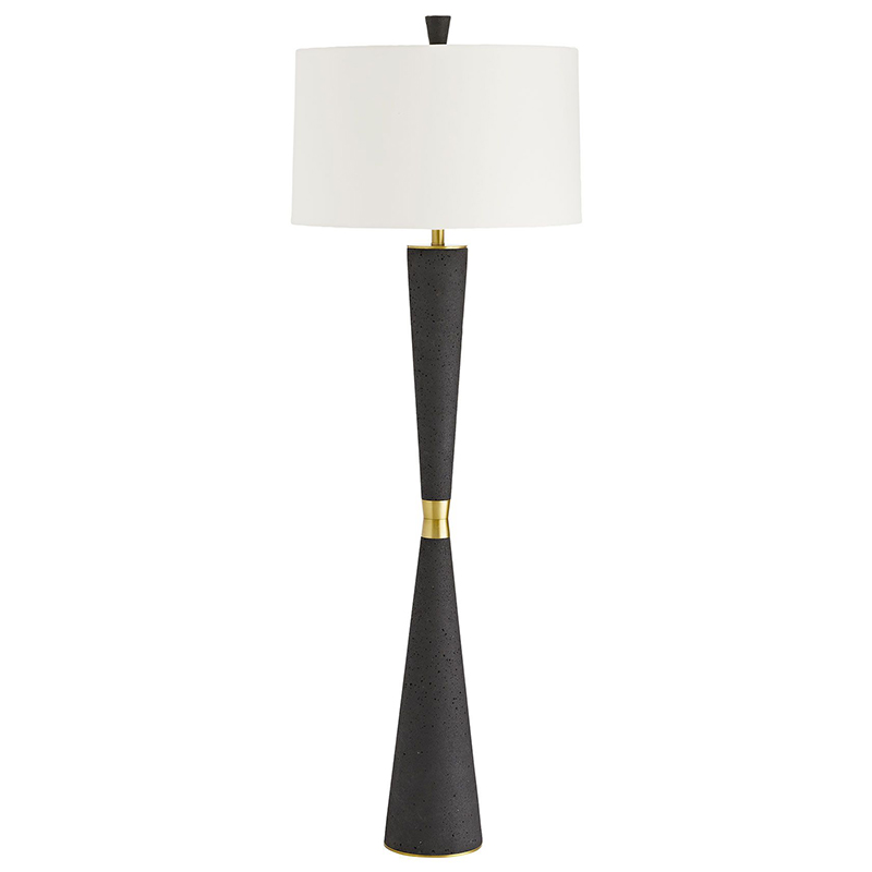 Торшер Arteriors GROM FLOOR LAMP Золотой Белый Черный Торшер Arteriors GROM FLOOR LAMP Золотой Белый Черный в Липецке | Loft Concept