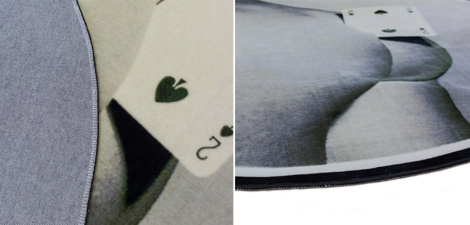 Ковер Seletti Round Rug Two of Spades Ковер Seletti Round Rug Two of Spades - Loft-Concept в Липецке