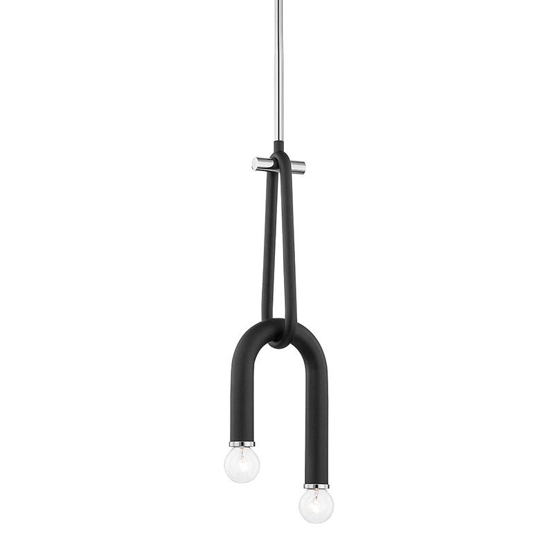 Люстра Paulson floppy pendant chrome Черный Хром Люстра Paulson floppy pendant chrome Черный Хром в Липецке | Loft Concept