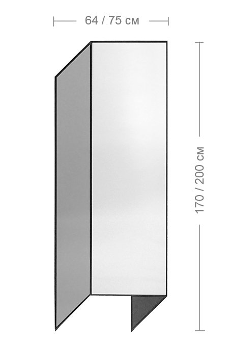 Зеркало Bower Fold Floor Shape Mirror Зеркало Bower Fold Floor Shape Mirror в Липецке