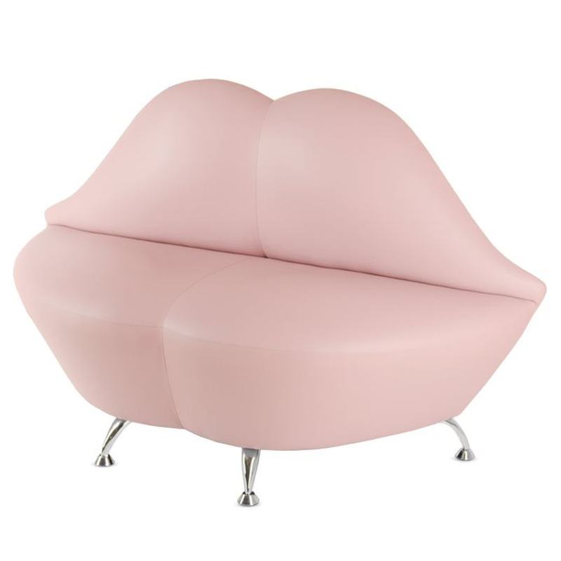 Диван в форме губ Pink Lips Розовый (Rose) Хром Диван в форме губ Pink Lips Розовый (Rose) Хром в Липецке | Loft Concept