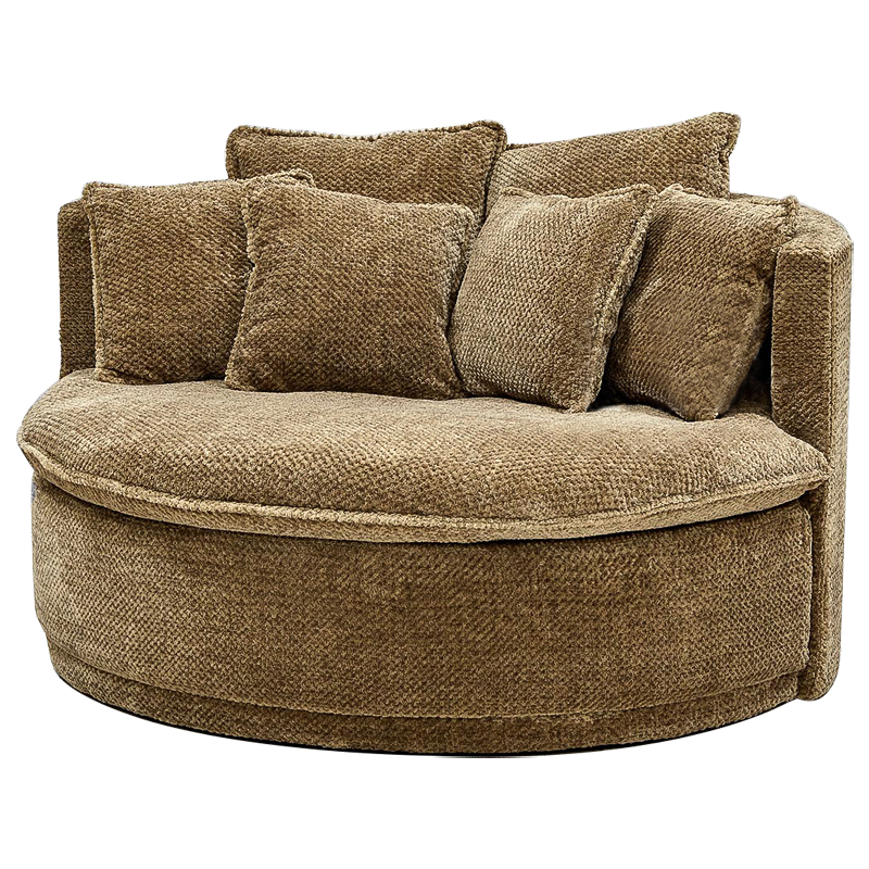 Кушетка круглая Endeavor Chair Коричневая Коричневый Кушетка круглая Endeavor Chair Коричневая Коричневый в Липецке | Loft Concept