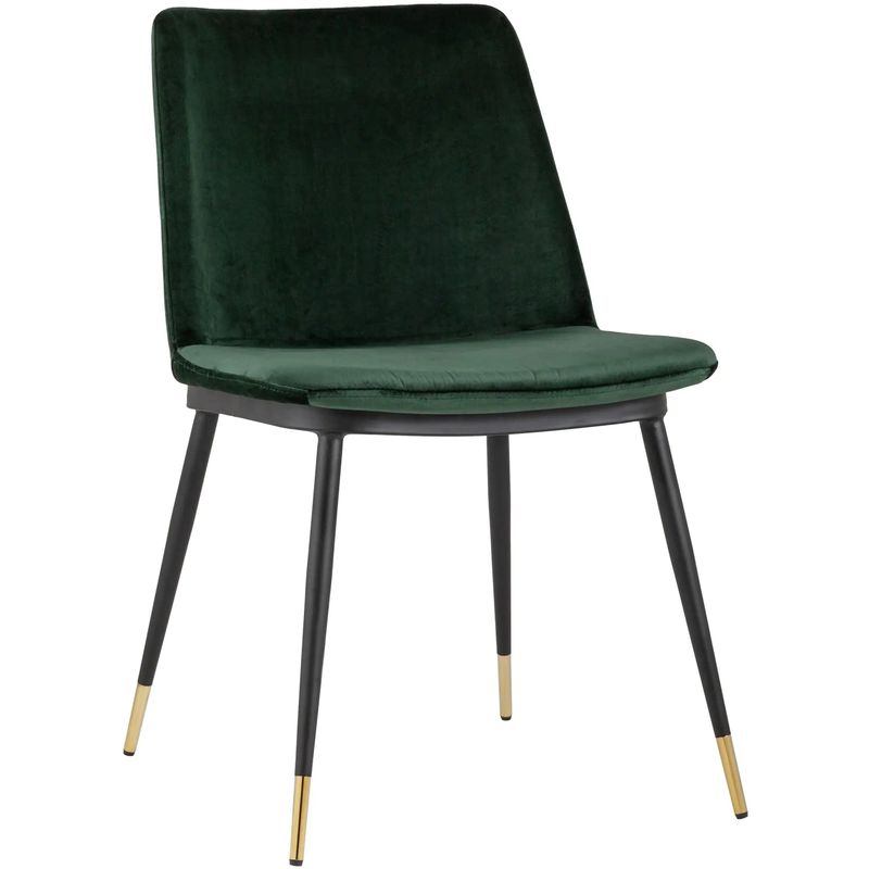 Стул Melissa Chair Зеленый Велюр Зеленый Черный Стул Melissa Chair Зеленый Велюр Зеленый Черный в Липецке | Loft Concept