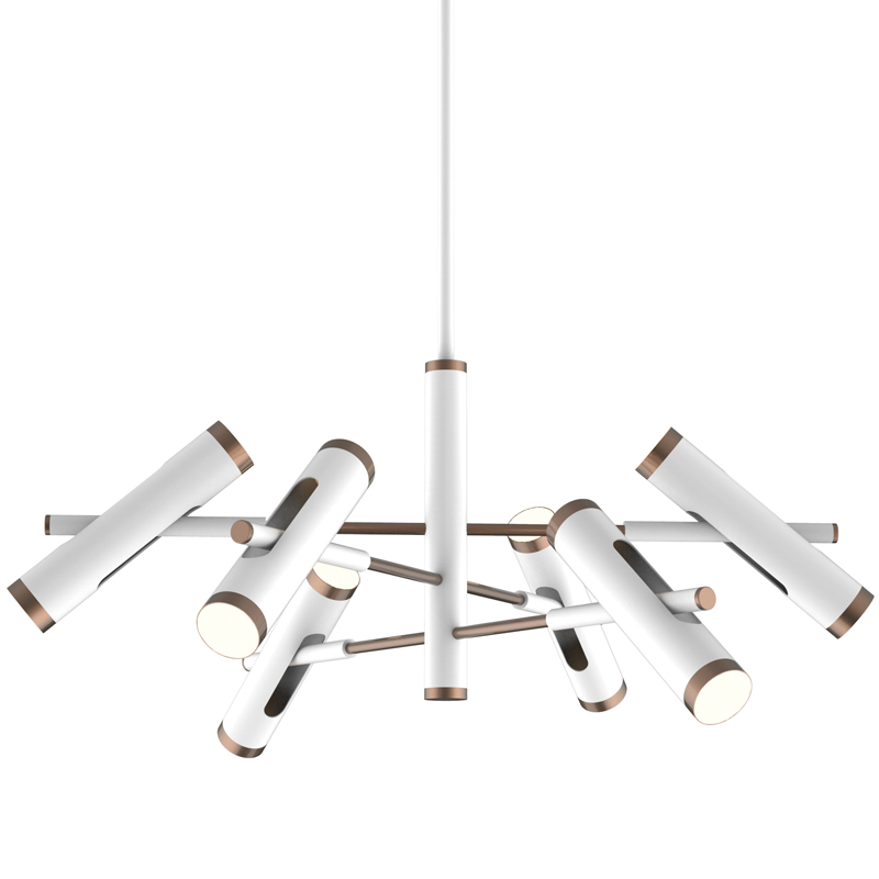 Люстра Rainer Chandelier white Белый Золотой в Липецке | Loft Concept 