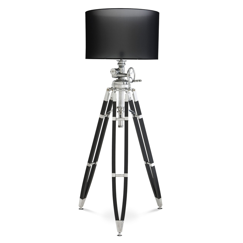Торшер Eichholtz Floor Lamp Royal Marine Black Черный Алюминий Торшер Eichholtz Floor Lamp Royal Marine Black Черный Алюминий в Липецке | Loft Concept