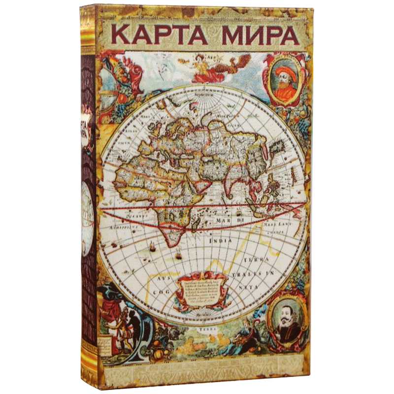 Шкатулка-книга с сейфом Историческая Карта XVII Мульти Шкатулка-книга с сейфом Историческая Карта XVII Мульти в Липецке | Loft Concept