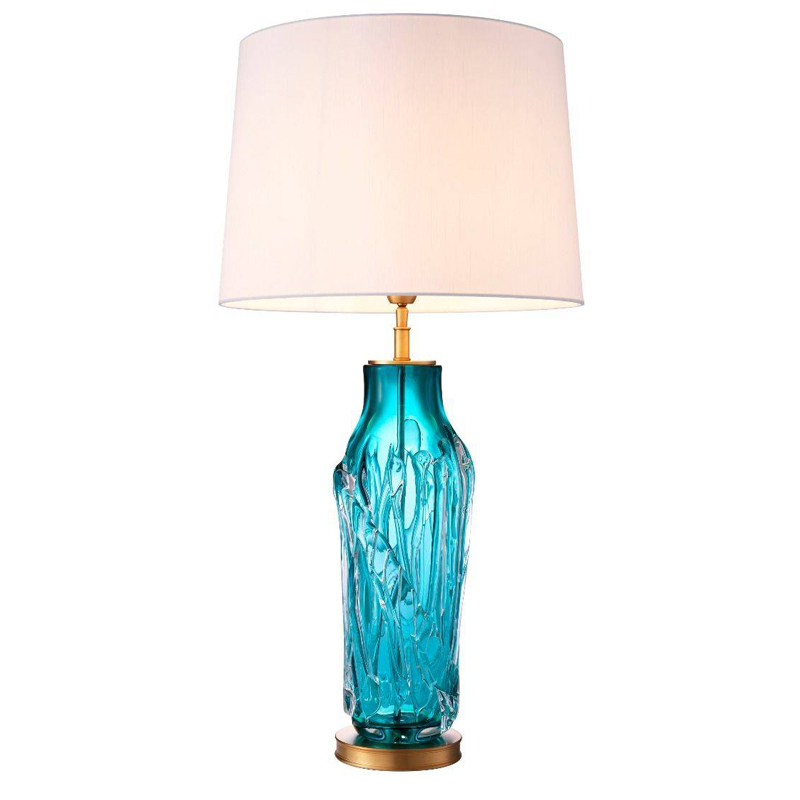 Настольная лампа Eichholtz Table Lamp Torian Бирюзовый Латунь Белый Настольная лампа Eichholtz Table Lamp Torian Бирюзовый Латунь Белый в Липецке | Loft Concept