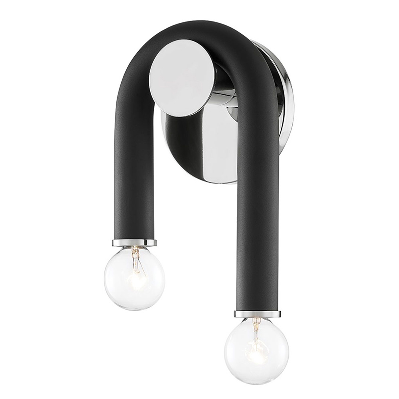 Бра Paulson floppy wall sconce chrome Черный Хром в Липецке | Loft Concept 